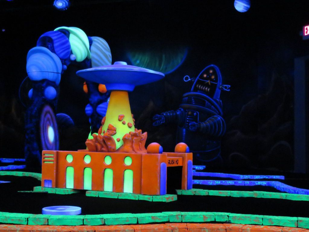 Cosmic Mayhem Blacklight Mini Golf 1